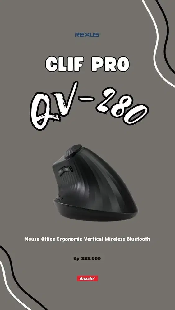 Rexus clif pro QV-280 mouse vertikal