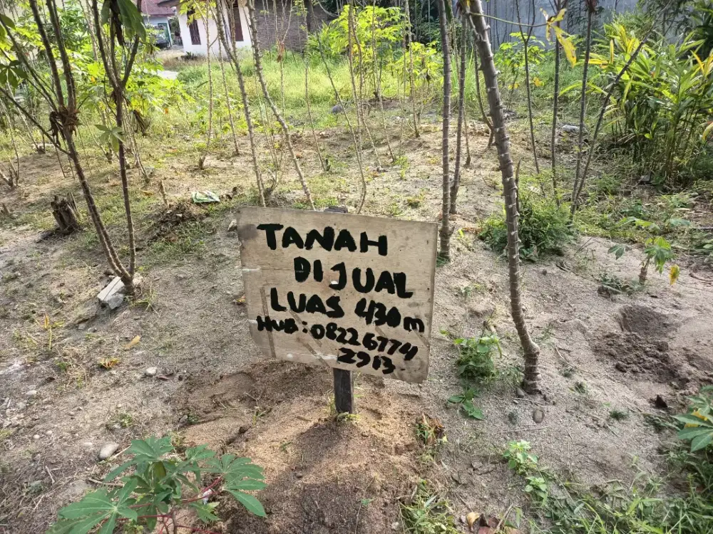 Dijual Tanah Luas 430 m²