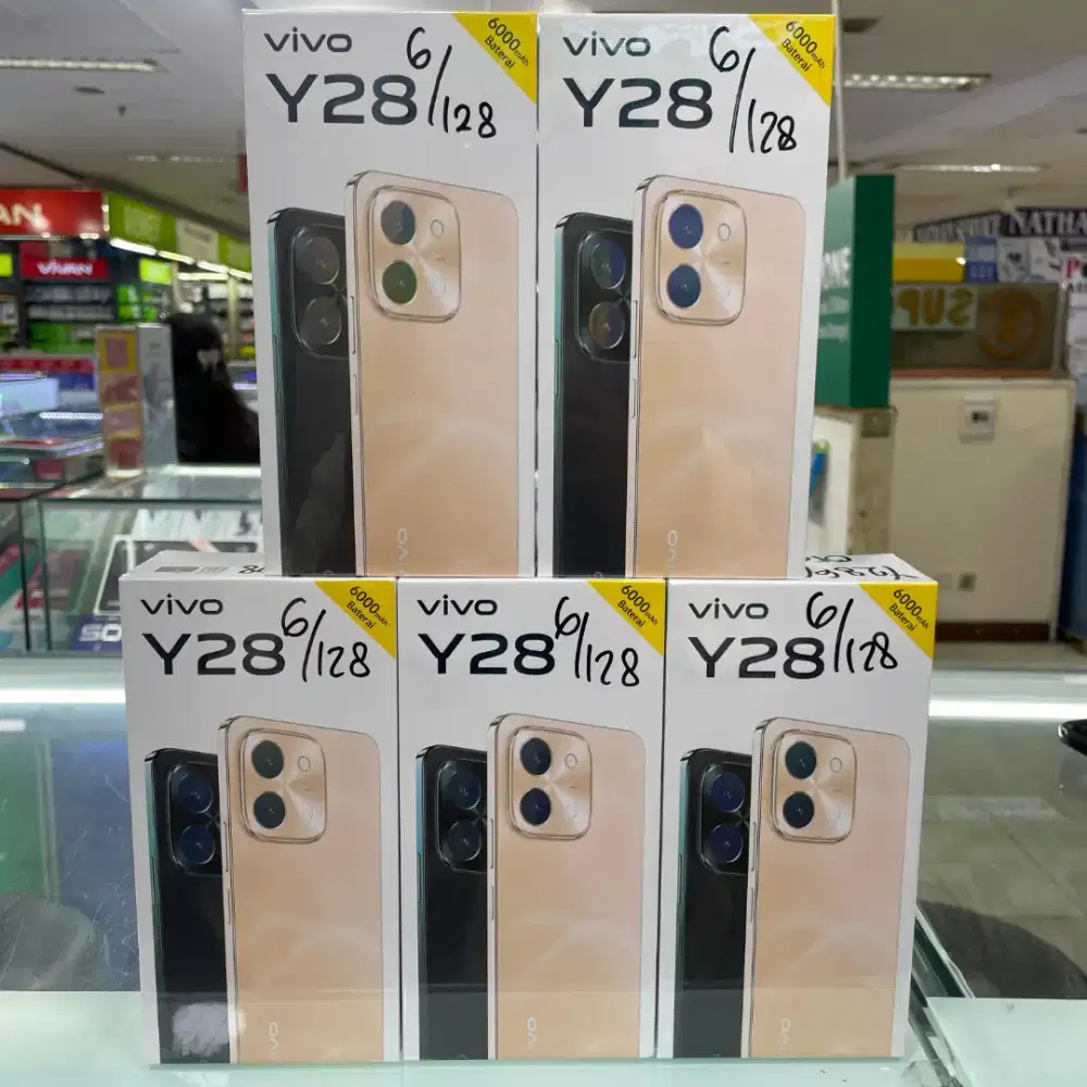 Vivo Y28 ram 6gb+6gb NFC baru garansi resmi harga Promo