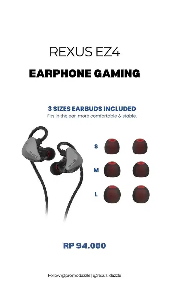 Rexus EZ4 earphone gaming