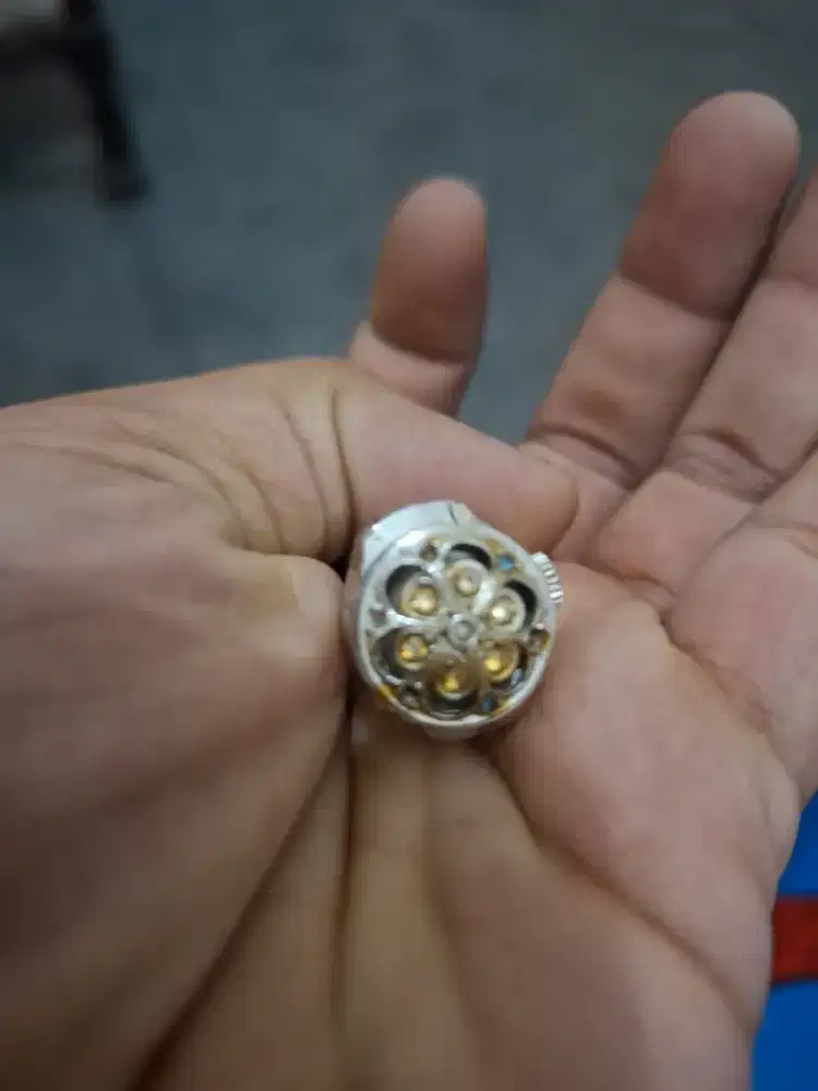 Vintage Bucherer 8.219 Stainless Steel Sapphire