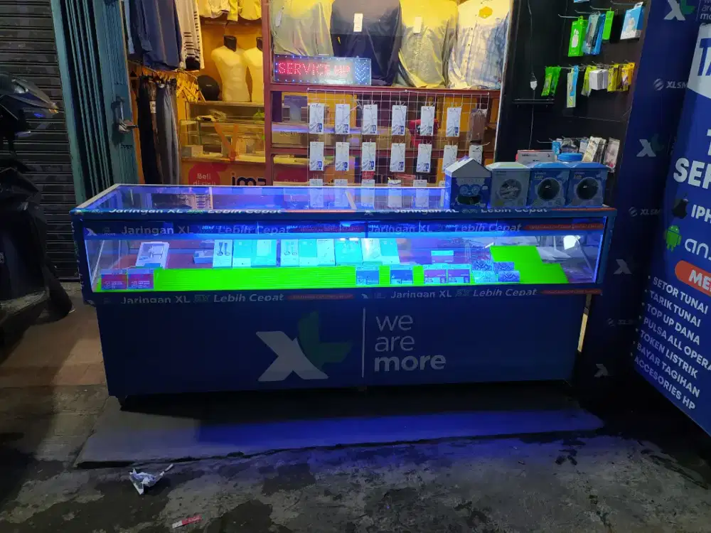 Etalase konter 2 meter