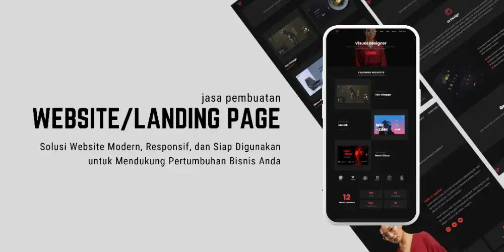 Jasa pembuatan landing page & website murah