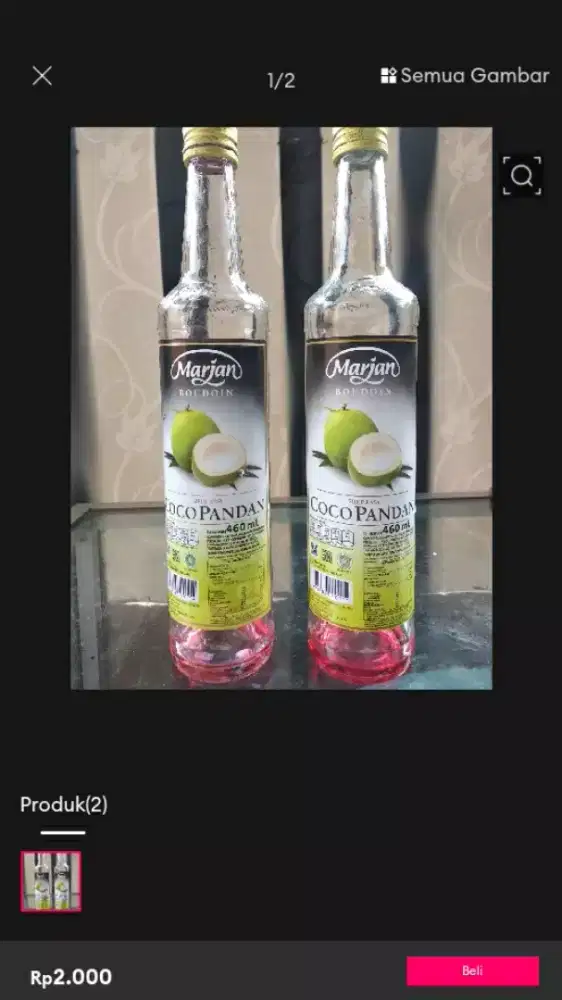 Botol bekas sirup