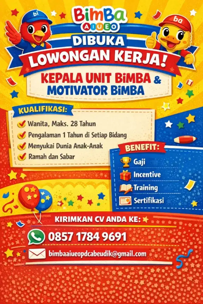 LOWONGAN BIMBA AIUEO