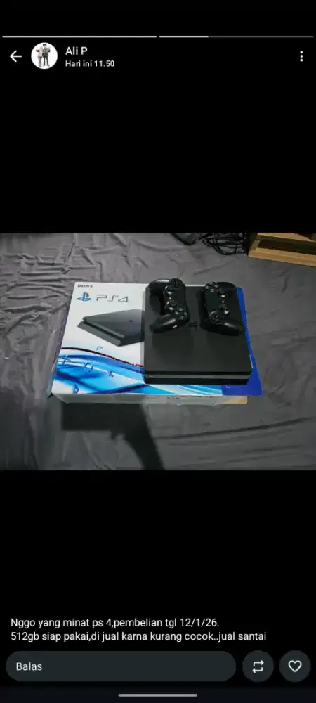 Ps 4 512gb 2 stick blm ada 1 bulan