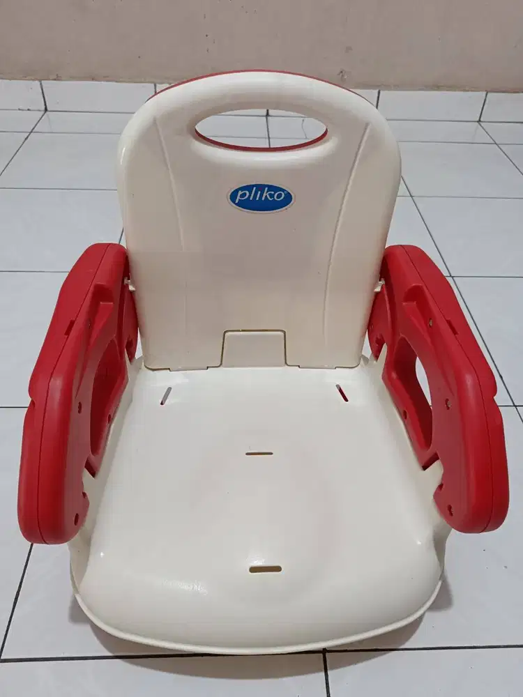 Kursi Makan Bayi Pliko Baby Folding Foldable Booster Seat Merah