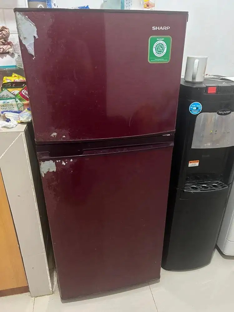 Jual kulkas sharp 2 pintu SJ195MDSR