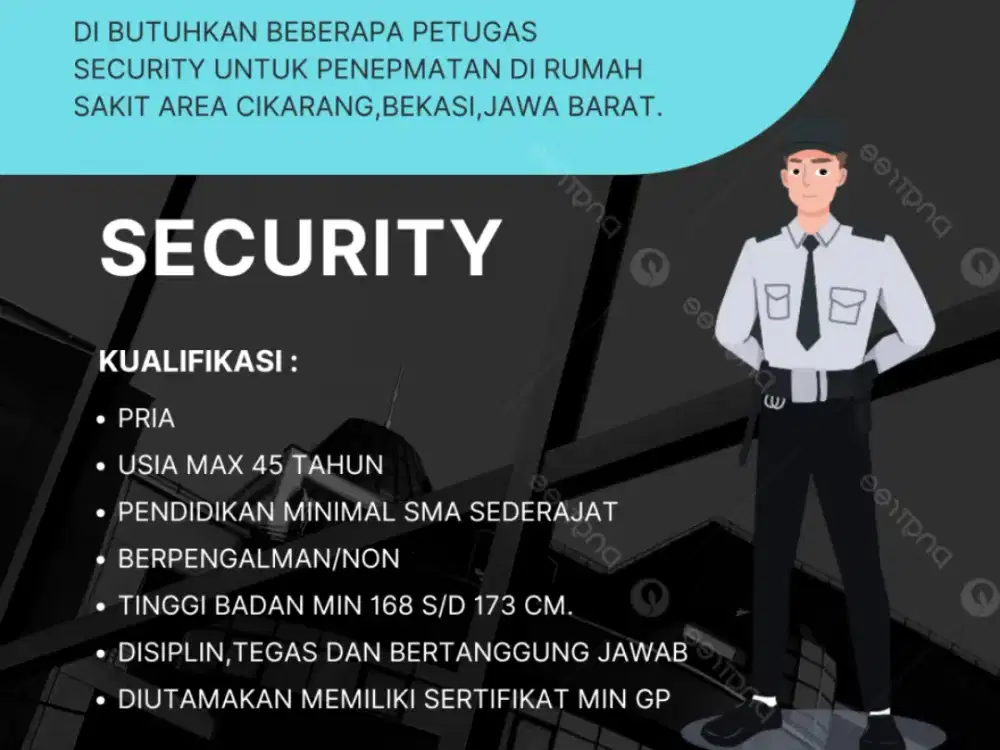 Butuh Segera Security Rumah Sakit