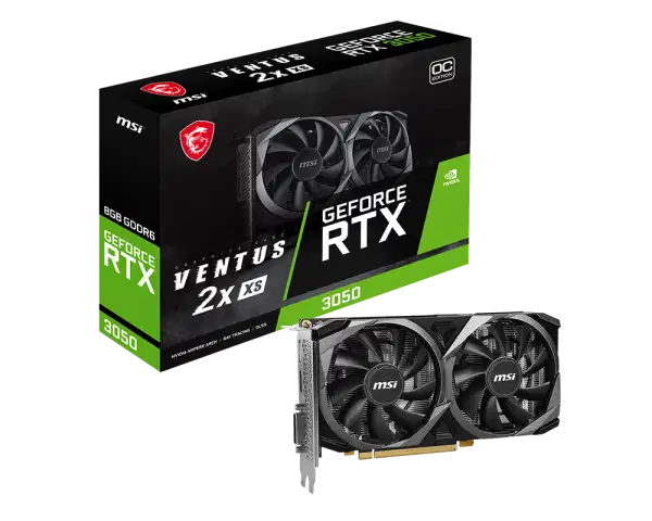 VGA MSI GeForce RTX 3050 Ventus 2X GDDR6 8GB