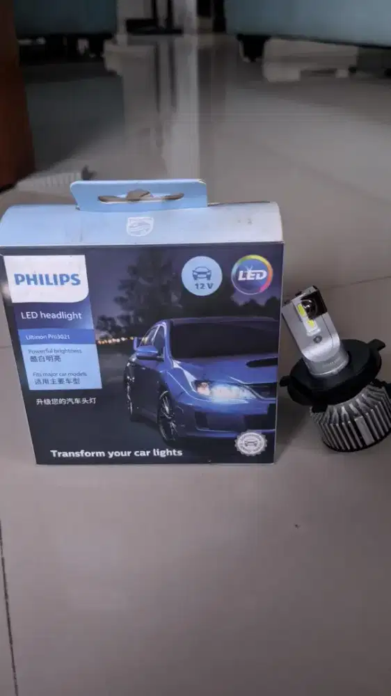 Philips LED Ultinon Pro3021 Soket H4 lampu LED mobil