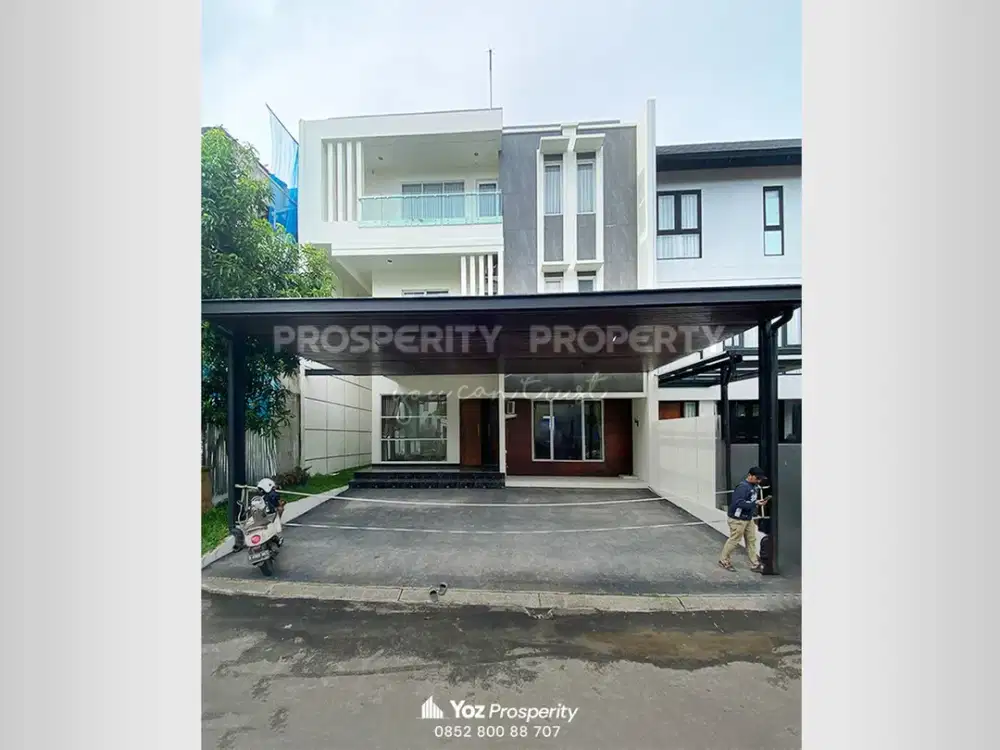 Rumah 3 Lantai di Sutera Onyx Kawasan Premium Siap Huni Layout Spacious Semi Furnished Siap Huni di Alam Sutera