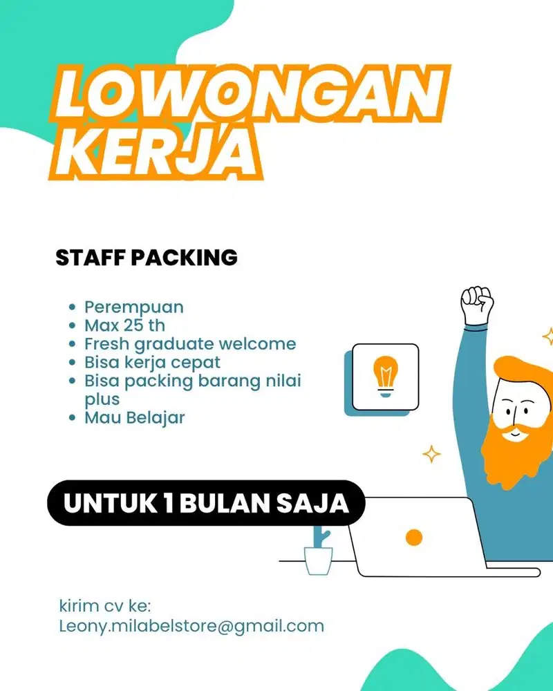 DIBUTUHKAN SEGERA STAFF PACKING