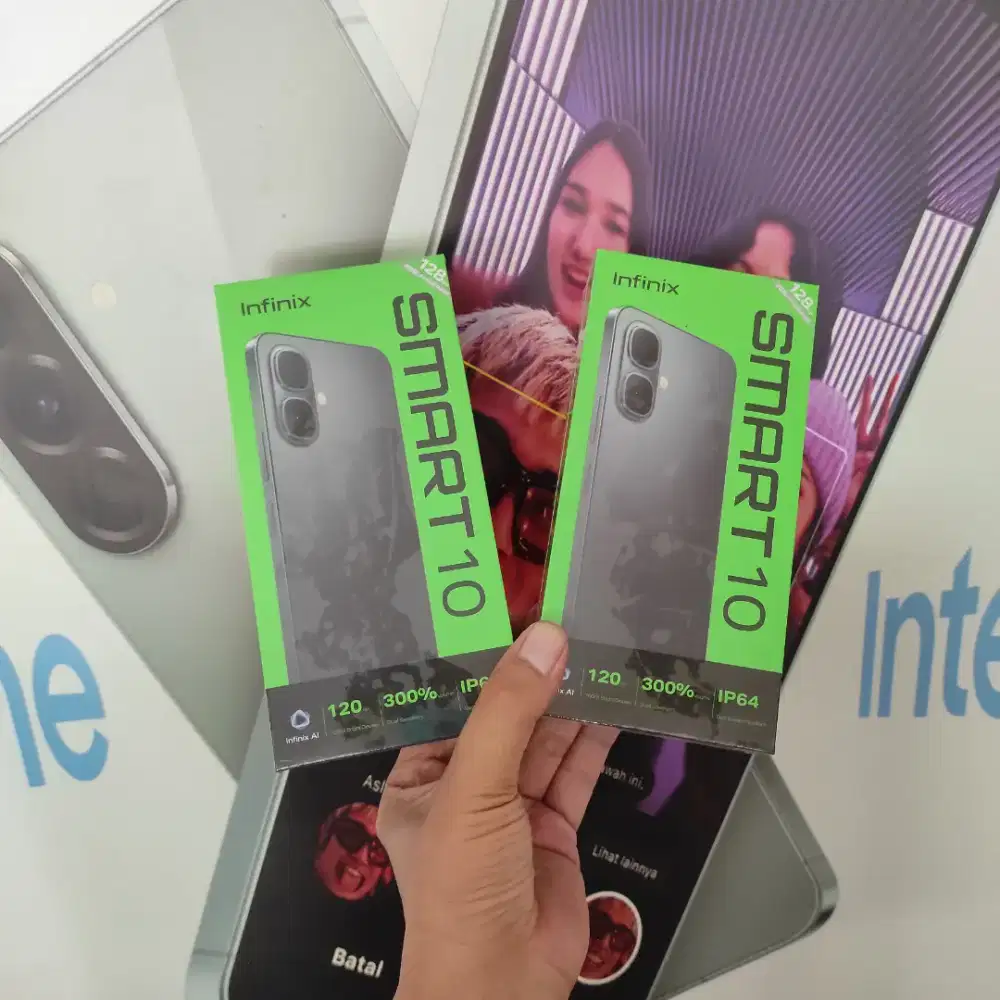 Fast respon wa Infinix Smart 10 4+4/128 Garansi resmi 1thn