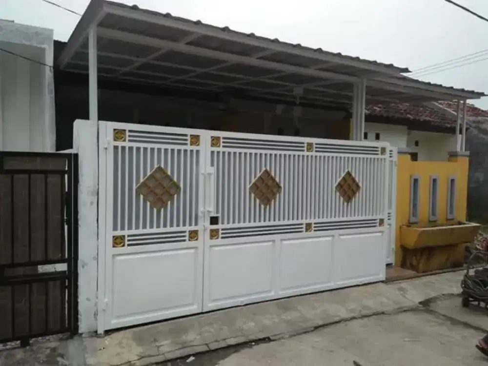 pagar sliding besi holo & plat cuting laser