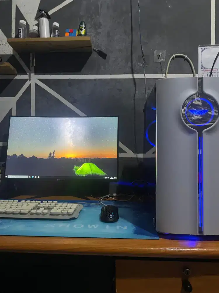 Sett PC Monitor Ryzen 5 Dengan VGA Asus Jual Cepat BU