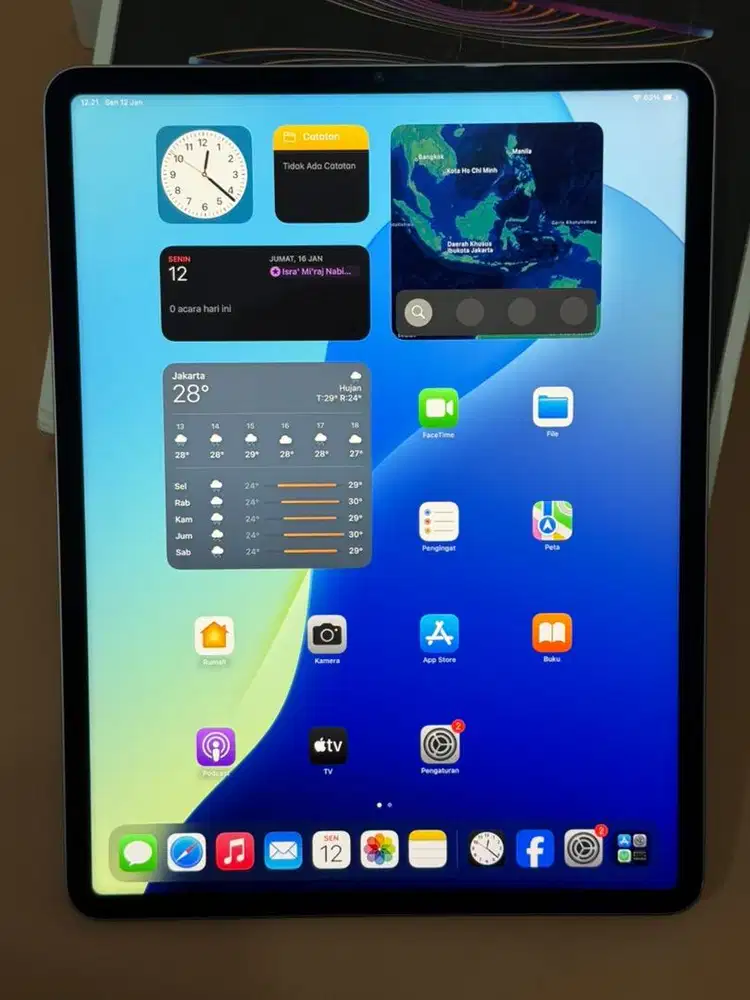 Ipad Pro 12.9inch M2 Gen 6 2022 eks Ibox