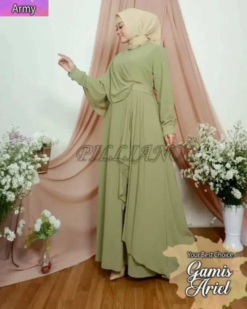 Gamis Ceruty Baby Doll Full Puring