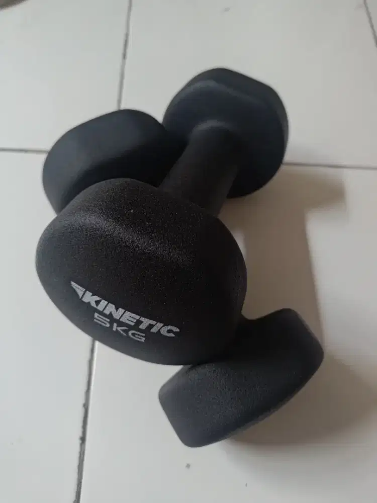 1 Pair Dumbbell Kinetic Neoprene 5kg - Hitam