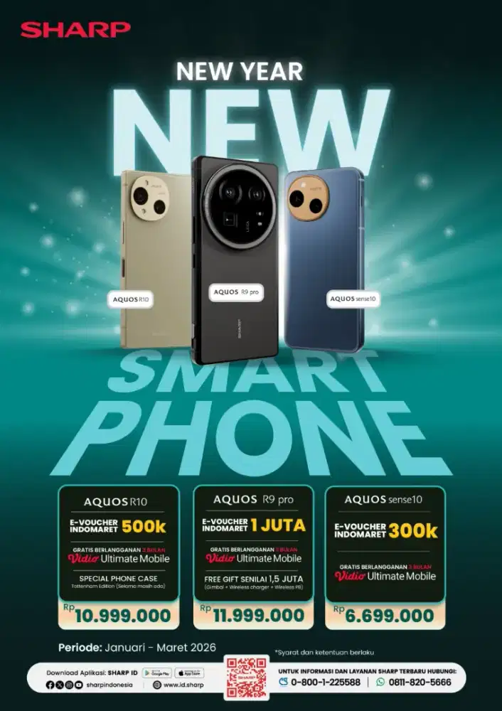 Sharp Aquos sense10 Denim Navy Ram 8+8/256GB