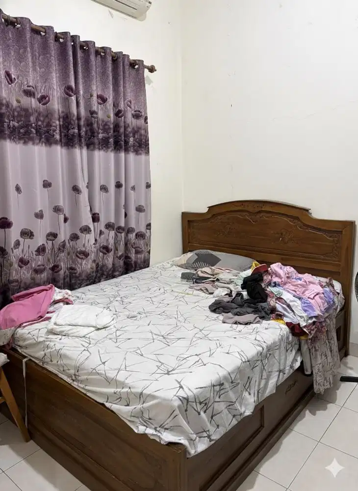 Jual Tempat tidur dan kursi santai Jati serta lemari baju