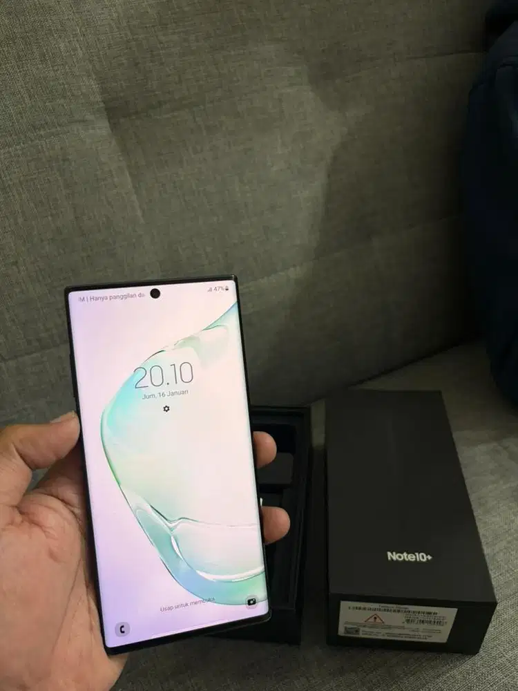 Samsung note 10+ 5G 12/512gb resmi semi fullset ori