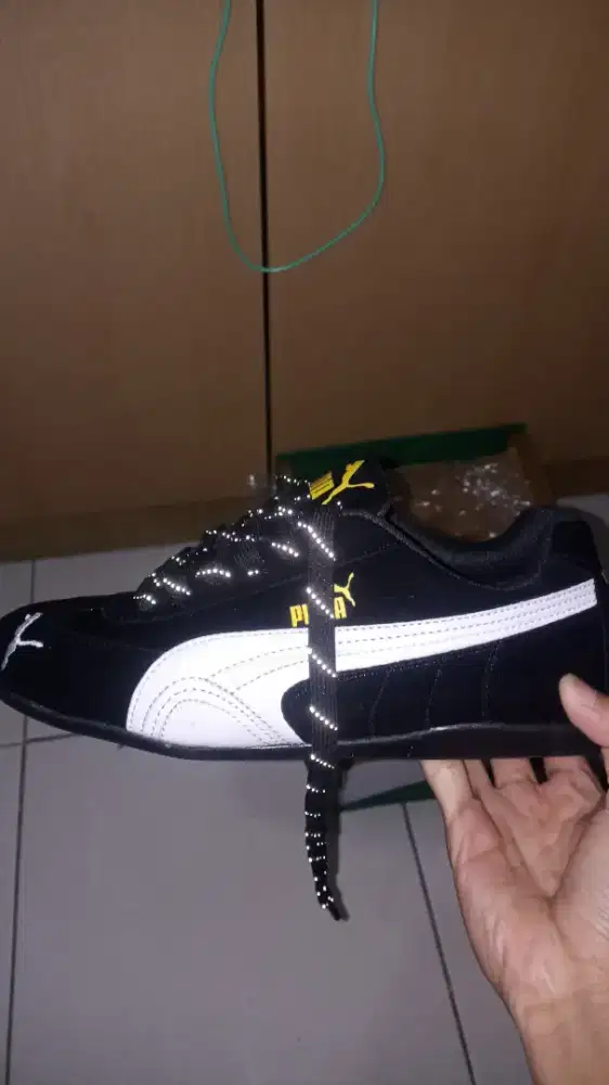 sepatu puma speedcat hitam || sepatu suede || puma black white