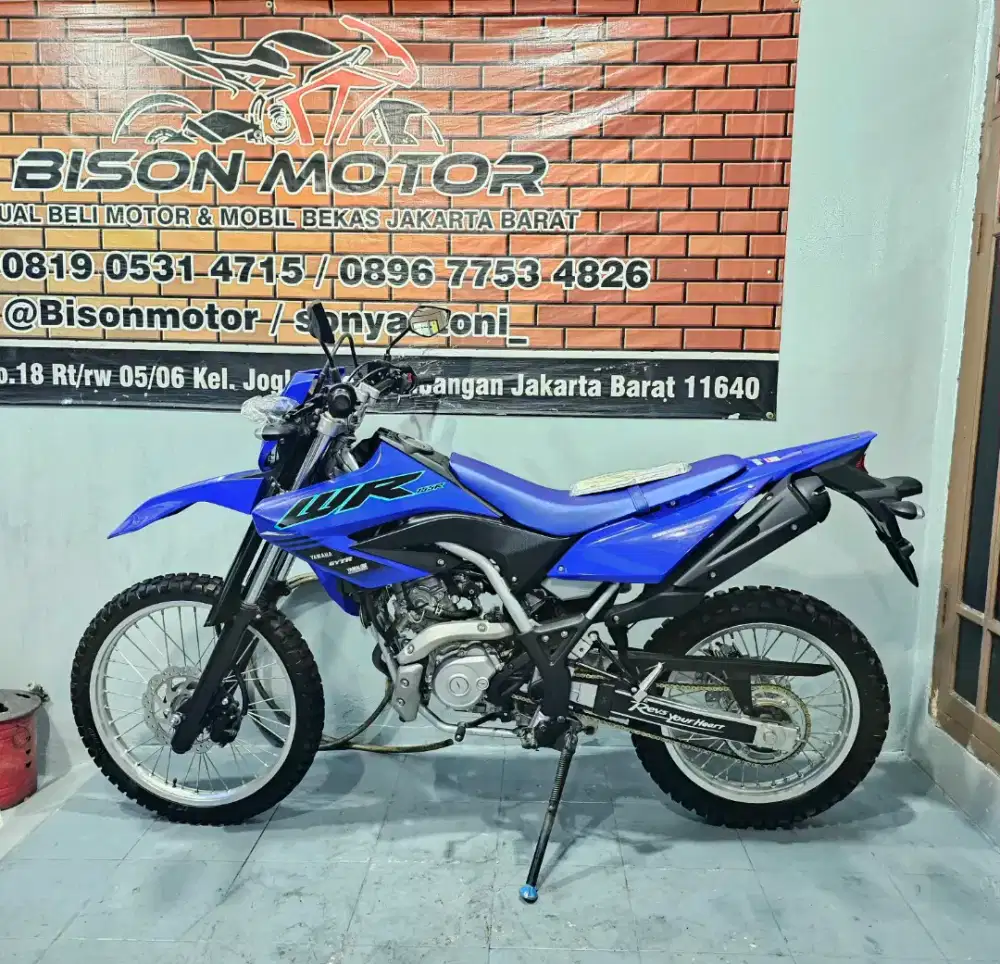 ISTIMEWA KM 2RB! YAMAHA TRAIL WR155 WR 155 VVA THN 2024 WARNA BIRU