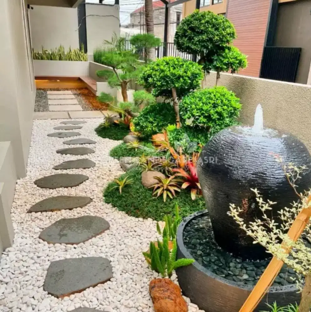 menerima pembikinan taman kering