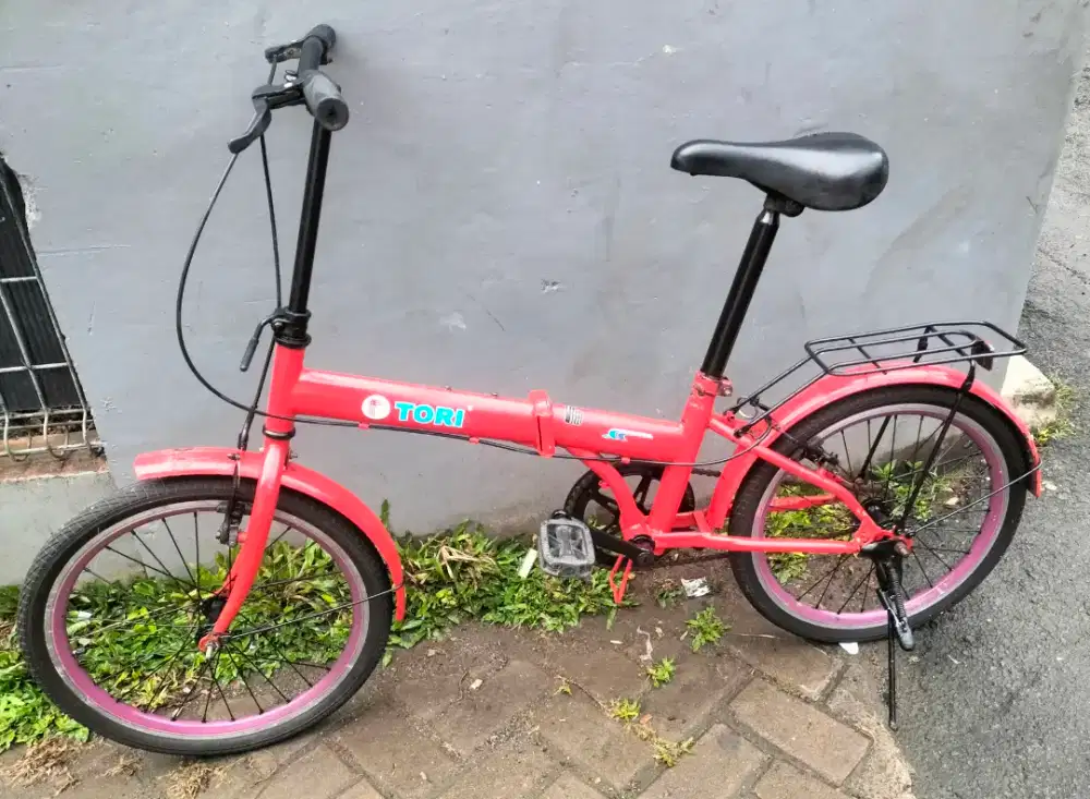 Sepeda lipat ukuran 20 normal siap goes