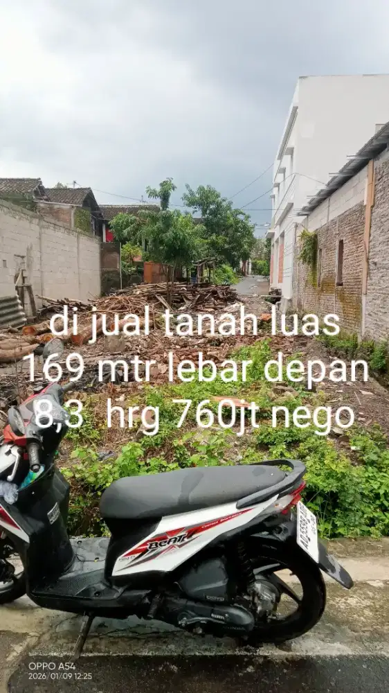 Di jual tanah prospek untuk indekost dpt 2 muka hadap jln aspal