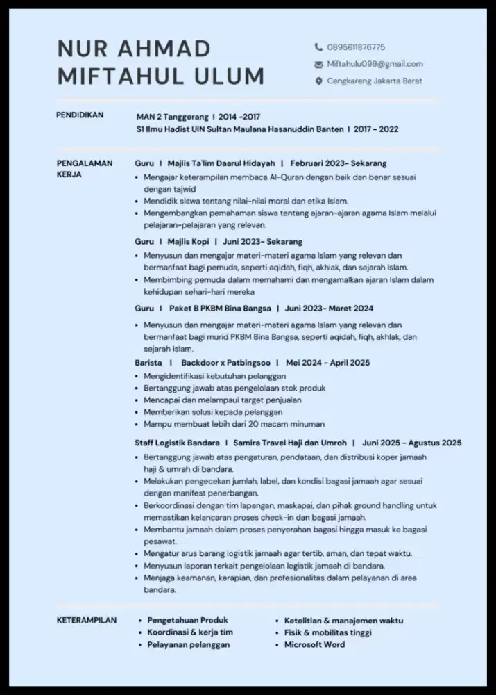 Mencari Kerjaan, lulusan S1