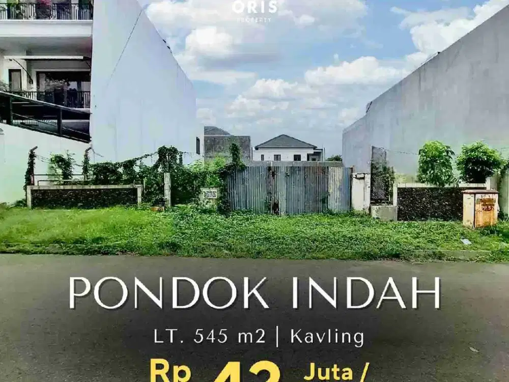 Kavling Siap Bangun Lokasi Premium di Pondok Indah Jakarta Selatan