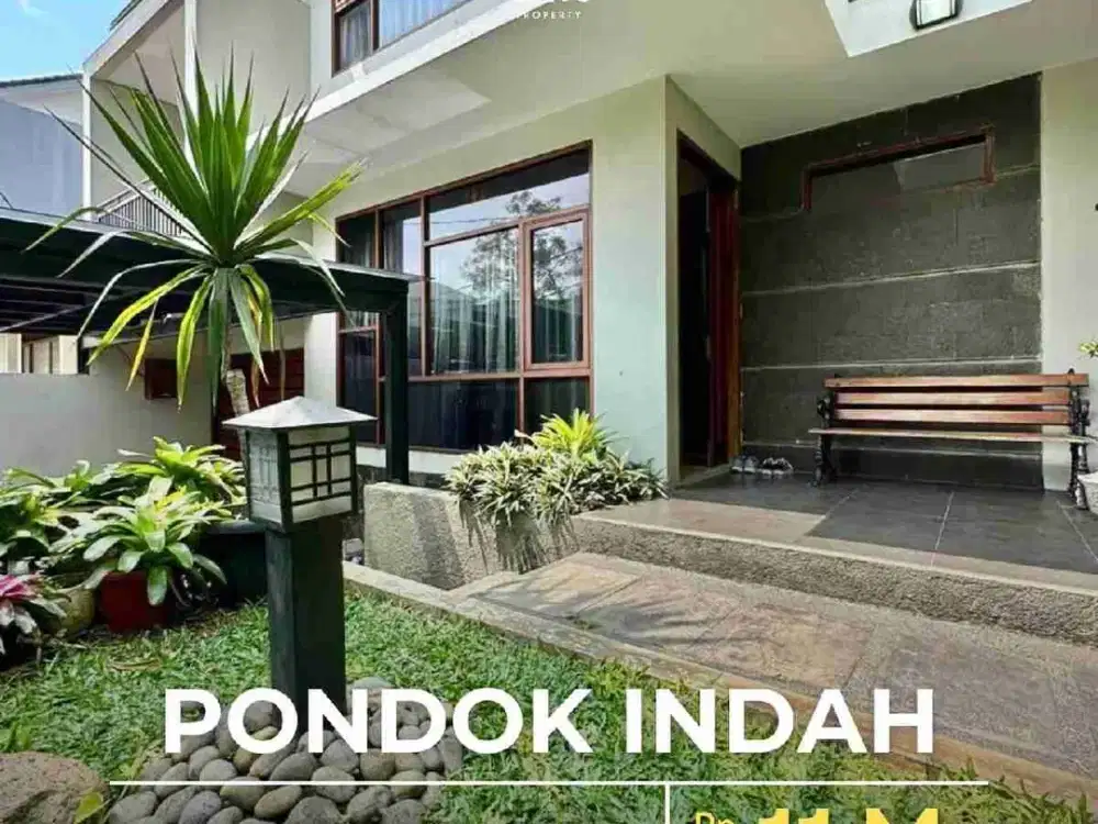 Rumah Depan Taman Demi Furnished di Pondok Indah Jakarta Selatan