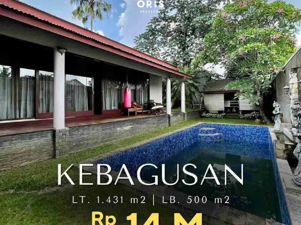 Dibawah NJOP Rumah Lahan Luas Ada Private Pool di Kebagusan Jakarta Selatan