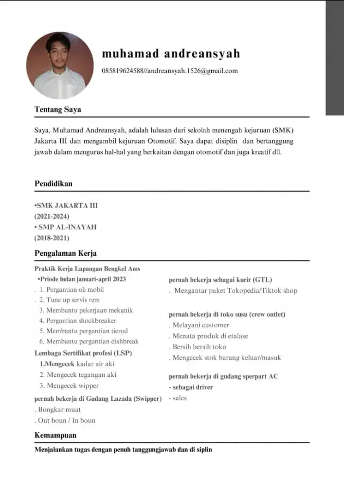 Mencari pekerjaan apa saja