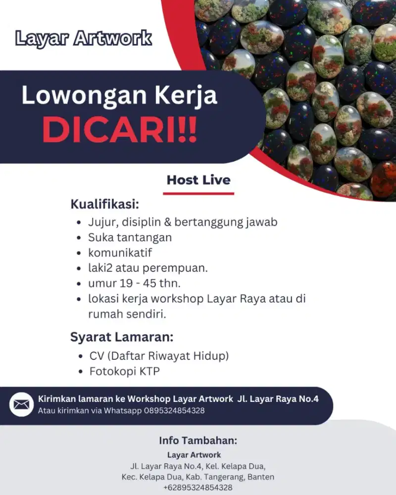 Dicari Host Live