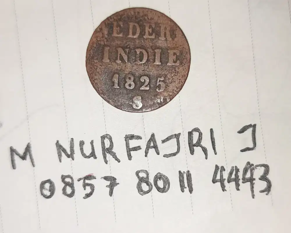 Uang Kuno jaman belanda tahun 1825 asli