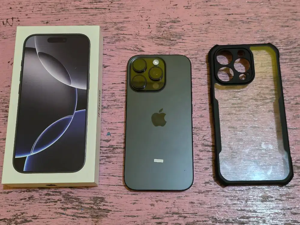 Apple iPhone 16 Pro 256GB Black Fullset Garansi Panjang Resmi Ibox