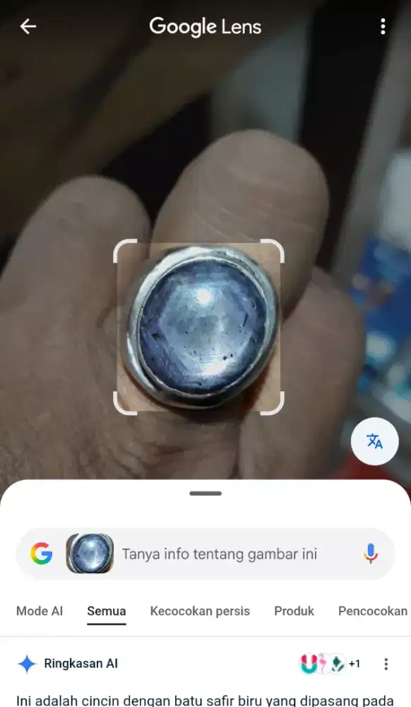 Safir original ikatan titanium