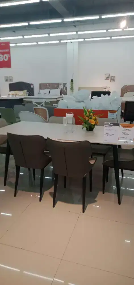 STELLAR DINING TABLE TRAVERTINE SCANDIA PARADISE WALK SERPONG