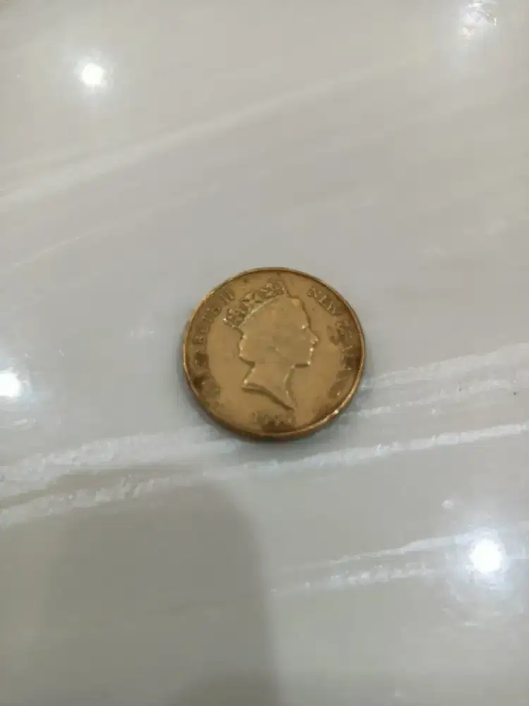 Uang kuno langka uang logam uang jadul uang koin 1 Dollar New Zealand