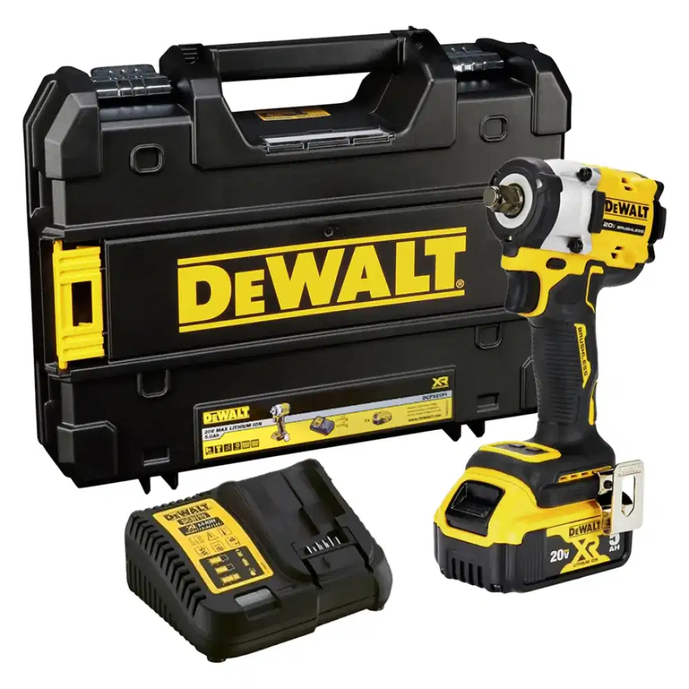 Kunci Pas Cordless Wrench 20V 1/2IN DCF921P1-B1 Dewalt 10643641