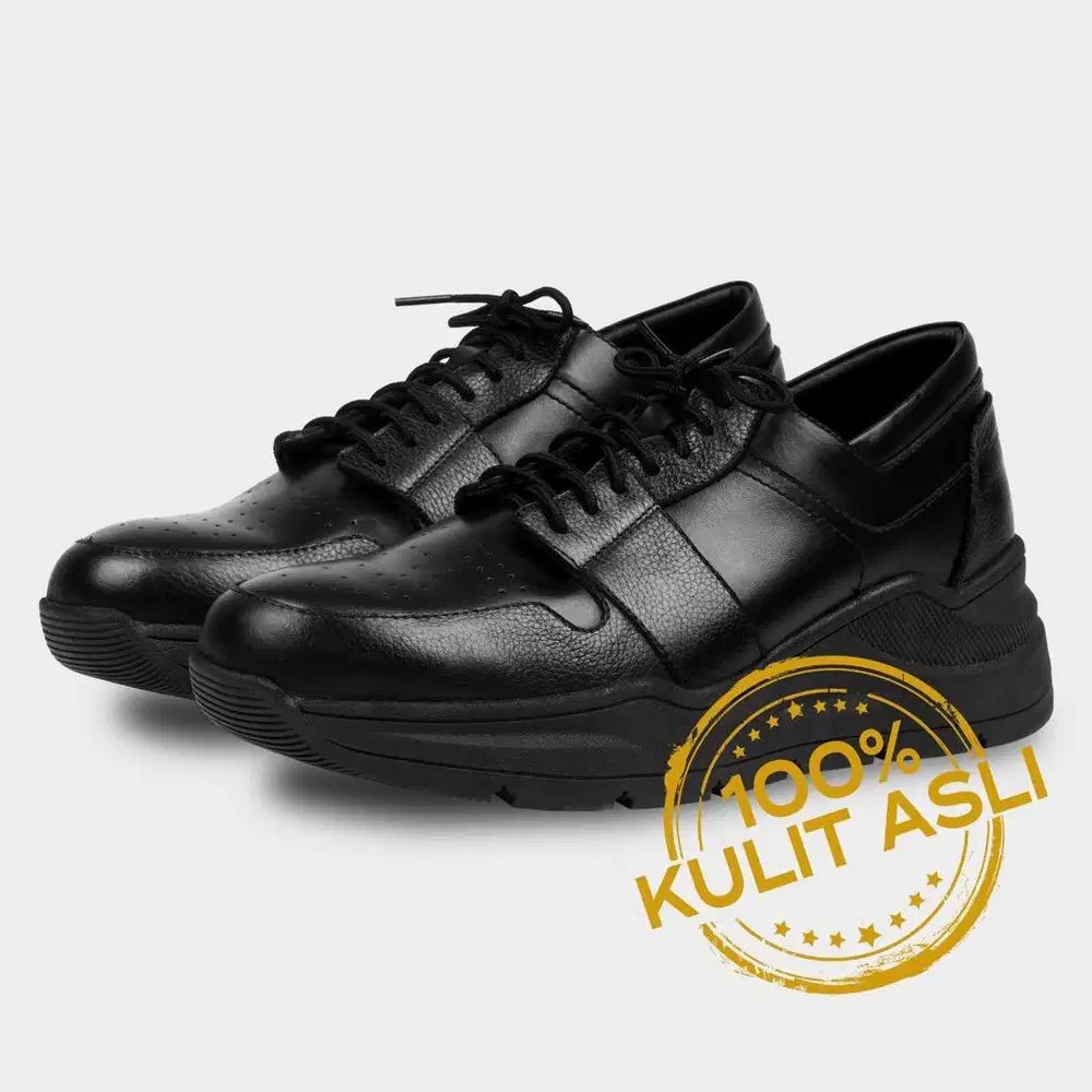 Sepatu Jackwell Pria 7cm - Kulit Asli