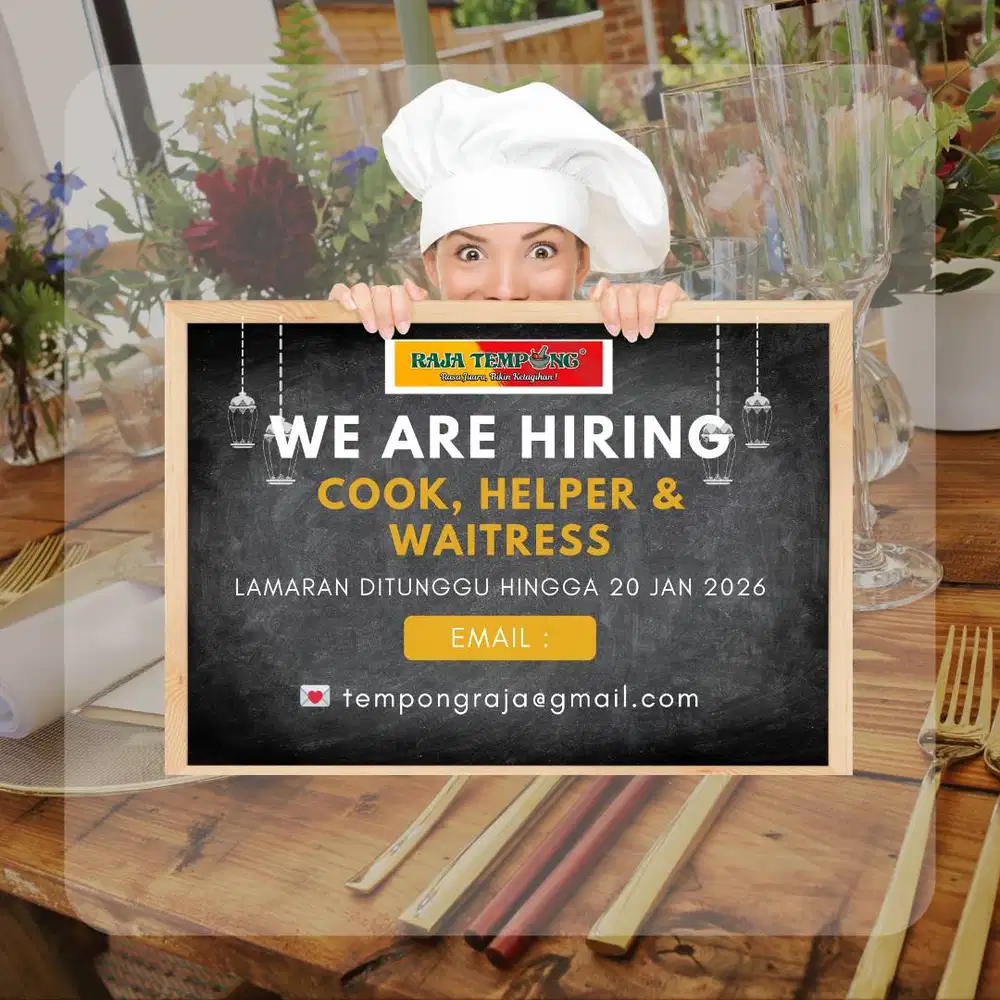 Loker Cook, Helper & Waitress