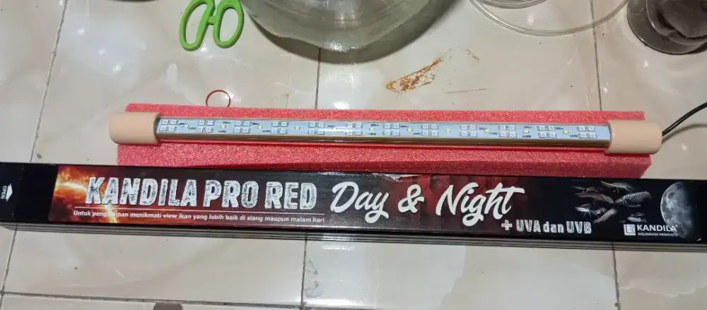 Lampu view kandila red aquarium ikan