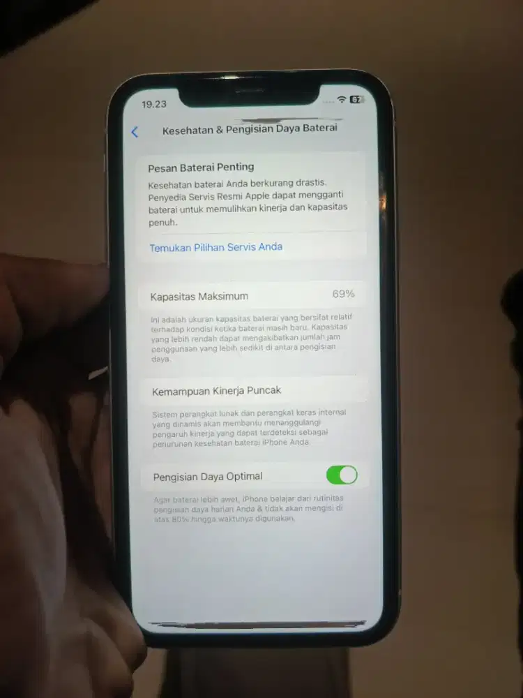 hp ip inter 11 versi iOS kapasitas 128 GB