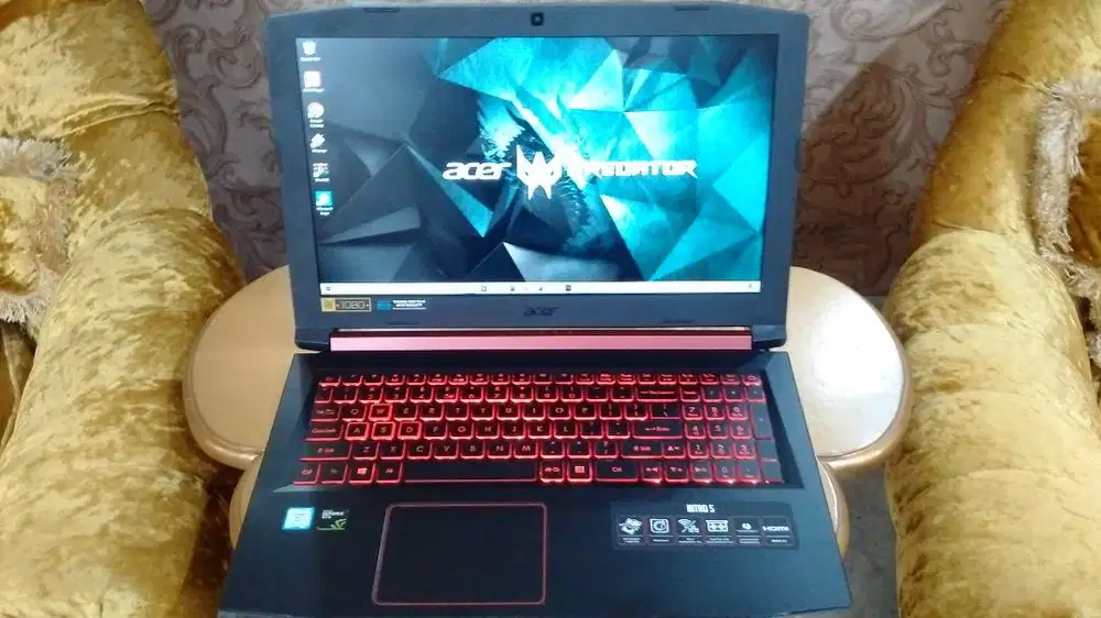 Laptop Gaming NVIDIA GTX Editing Acer Nitro i5 8300H Ram 16GB SSD512GB