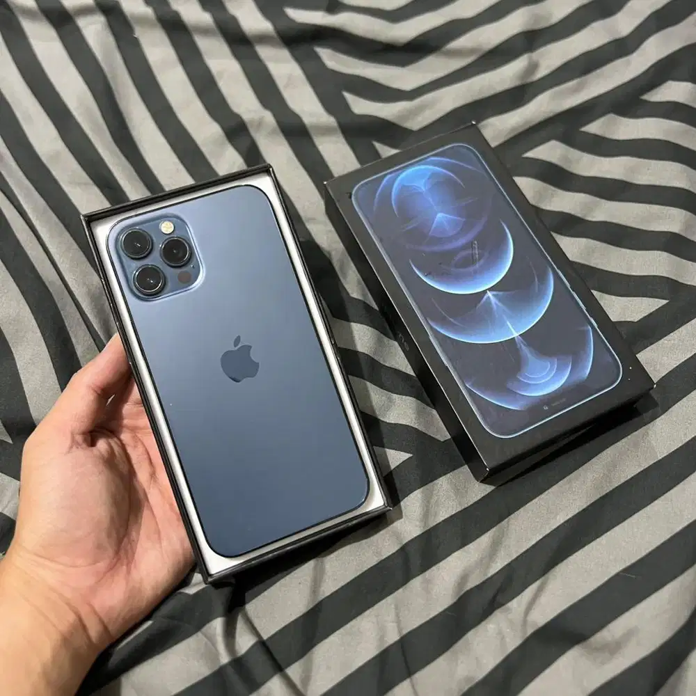 IPhone 12 Promax 128 Pasific Blue All Operator