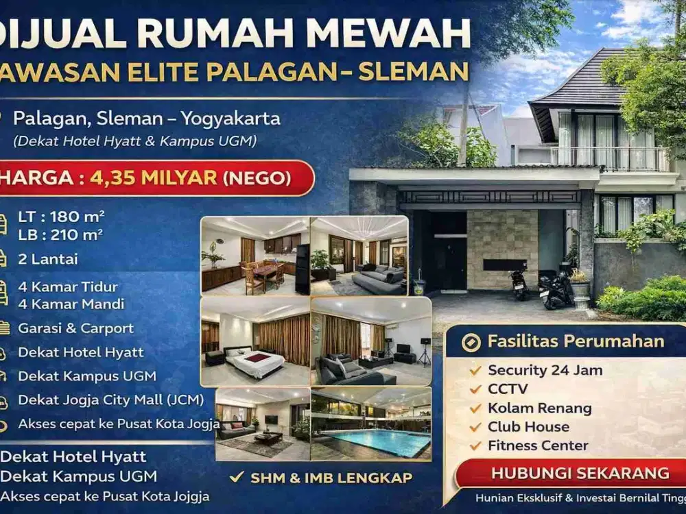 PROPERTI PREMIUM PALAGAN – ASET SIAP NAIK NILAI DI KAWASAN ELITE SLEMAN